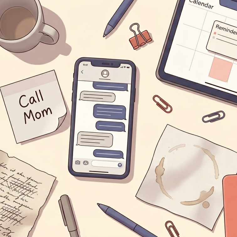 Scattered reminders and forgotten details